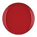 Rachael Ray Dinnerware Round and Square 4-Piece Stoneware Dinner Plate Set, Red