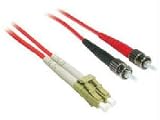 Cables to Go - Patch cable - LC multi-mode (M) - ST multi-mode (M) - 3.3 ft - fiber optic - 62.5 / 125 micron - red