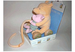Childrens Toyshop  Toys : Classic Winnie the Pooh Wooden Pull Along Toy