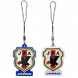 Jリーグエンタープライズ 日本代表 ラバーストラップ エンブレム ブルー×レッド×ホワイトの画像