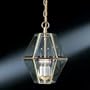 Thomas Lighting SL8473-1 Three Light Foyer Chandelier, Polished Brass Finish with Clear Beveled Glass