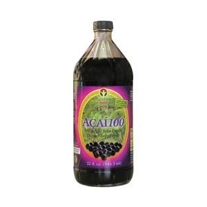 Acai 100 By Genesis Today – 32 Ounces  – 100% PURE wild harvested ACAI Berry Juice!