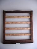 Handcrafted medium wood earring rack organizer Daves Woodcraft