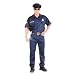 Man Police Officer Costume Small(38-40 Jacket Size , Navy)