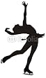 Wallmonkeys Peel and Stick Wall Decals - Figure Skating - 36"H x 22"W Removable Graphic