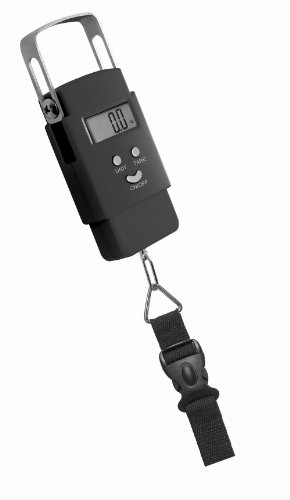 GSI Super Quality Electronic Digital Light-Weight Portable Travel Luggage Scale - Postal Weigh Function - Strap Attach to Luggage - Blue Backlight Display