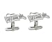 Sterling Silver Golf Bag Cuff Links