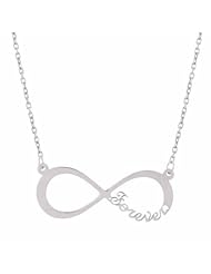 Sterling Silver Forever Infinity Necklace