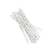 Kikkerland Biodegradable Paper Straws, Blue and White Striped, Box of 144
