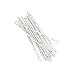 Kikkerland Biodegradable Paper Straws, Blue and White Striped, Box of 144