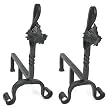 Maple Leaf Andirons