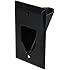 DataComm Electronics 45-0001-BK 1-Gang Recessed Low Voltage Cable Plate, Black