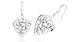 Filigree Style Pear Shape Dangling Earrings Sterling Silver