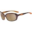 Oakley Disguise Women's Polarized Lifestyle Designer Sunglasses - Striped Plum/Bronze