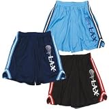 LACROSSE - 7   NOTCH BRAID SHORTS - VERTICAL LAX LOGO