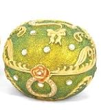 Piearth ピアース ジュエリーボックス クリスタル 宝石箱 タマゴ NO85 グリーン 85-1 GR