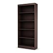 South Shore Axess Collection 5-Shelf Bookcase, Chocolate