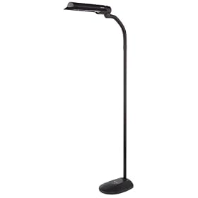 Ott-Lite T81G5T 18-Watt VisionSaver Plus Wing Shade Floor Lamp, Black