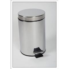 Edelstahl Abfalleimer 3 Liter - Treteimer f�r K�che oder Bad - Abfallbeh�lter - M�lleimer - M�ll Beh�lter