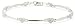 9ct White Gold AMB229023 Ladies 0.02ct Diamond Bracelet