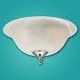 Hunter 28300 12" Bowl Light 120watt - Swirled Marble