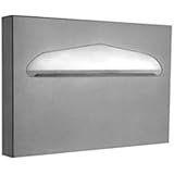 Hospeco Health Gards TSC-1 Half-Fold Stainless Steel Wall Mounted Capacity Toilet Seat Cover Dispenser