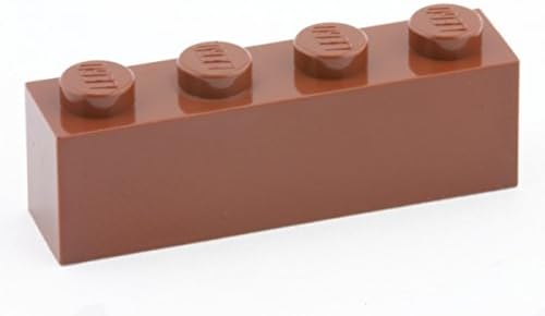 Lego Parts: Brick 1 x 4 (Reddish Brown)