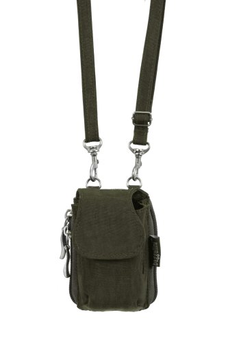 Baggallini Crinkle Flip Phone Case, Dark Olive