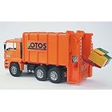 MAN Garbage Truck rear loading orange
