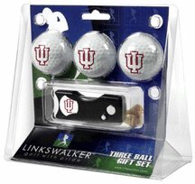 Indiana Hoosiers 3 Golf Ball Gift Pack With Spring Action Tool