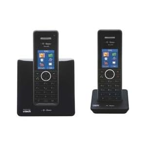 TCom Telekommunikation analog Telefon Sinus 502 plus 1 zwei Mobilteile, Schwarz
