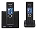 TCom Telekommunikation analog Telefon Sinus 502 plus 1 zwei Mobilteile, Schwarz