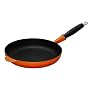 Le Creuset Cast Iron Satin Black Interior Frying Pan, Volcanic, 26 cm