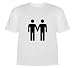 Stickmen Holding Hands (Peace) Shirt T-Shirt