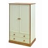 Saplings Children's Wardrobe - Finished in Ivory & Antique Pine