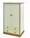 Saplings Children's Wardrobe - Finished in Ivory & Antique Pine