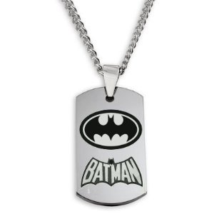  : Batman Dogtag Necklace w/Chain and Giftbox
