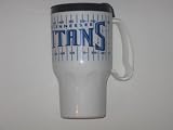 TENNESSEE TITANS 16 oz. Thermal Hot / Cold TRAVEL MUG with Snap-On Lid (includes a swivel opening)