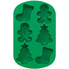 Wilton 6 Cavity Silicone Stocking, Boy and Tree