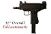 Sporting Goods : Airsoft D93 Full Size Uzi Auto Electric Pistol Machine Gun