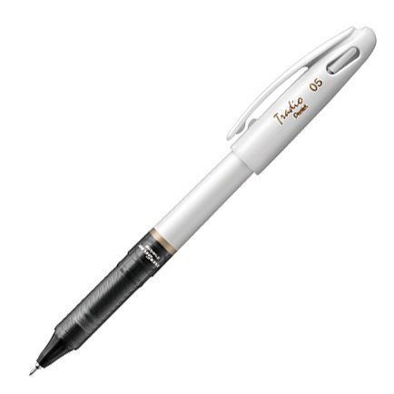Pentel Gel Ink Ballpoint Pen Energel Tradio 0.5mm Needle Tip, Black (BLN115JW-A)