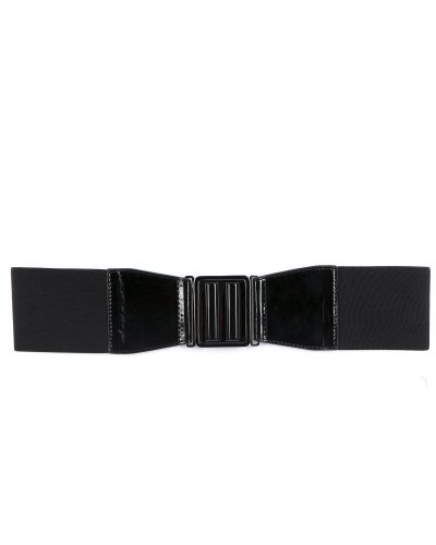 Bebe Geo Buckle Stretch Belt