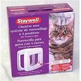 4-Way Locking Cat Door,Cat Doors, Cat Doors, Cat Furniture, Cats, Pet & Supplies