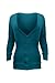 G2 Chic Women's Button Down 3/4 Sleeve V-Neck Light Weight Sweater Cardigan