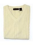 Roberto Villini Natural Sleeveless Pullover Cable Vest