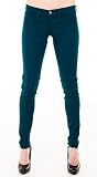 Flying Monkey Jeans L7384TE Overdyed Skinny Jeans - Teal