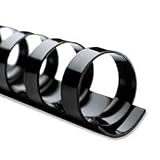 GBC CombBind Spines, 0.25 Inch, 25-Sheet Capacity, Black, 100 per Box (4000020)