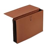 SMEAD MANUFACTURING CO. / SMD71189 / Extra-Wide 5in Expansion Wallets w/Elastic Cord, Redrope, Legal, Red, 1/Eh / Sold as 1 EA