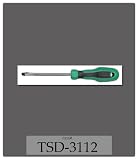 TOTAL GRIP SCREWDRIVER 8X1/8 1/32/1/4 FLAT GREEN