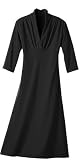 TravelSmith - Women's Plus Size Indispensable Black Travel Dress